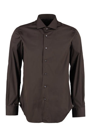 Stretch cotton shirt-0